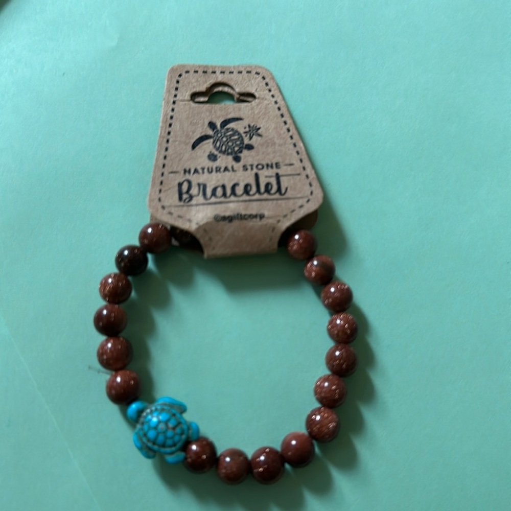 Turtle 🐢 Bracelet natural stone NEW